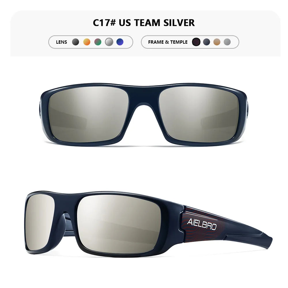 4PCS Sun Glasses – Unisex Square Frames with UV400 Lens, Perfect for Driving, Golf, Fishing All-Weather Outdoor Activities