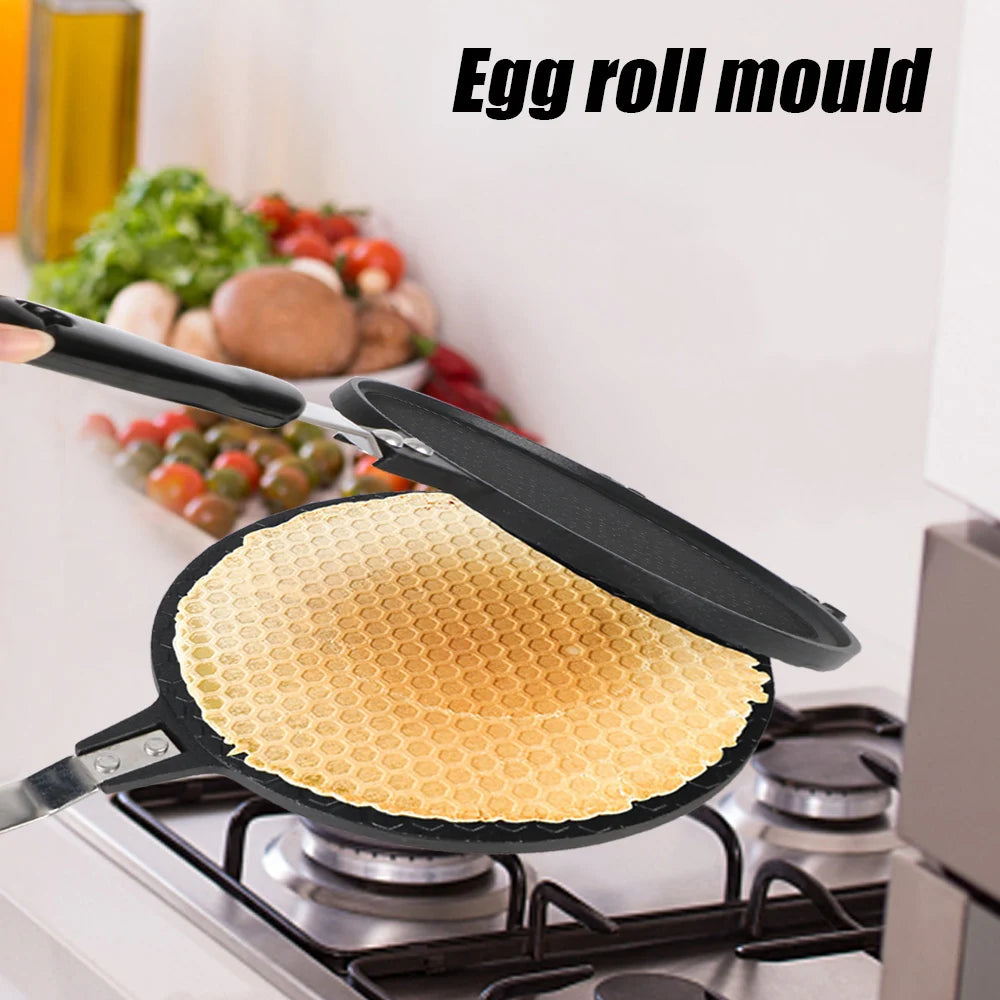 Egg Roll Baking Pan Ice Cream Cone Maker Bakeware Non-Stick Omelet Mold Waffles for The Baking Pan Cake