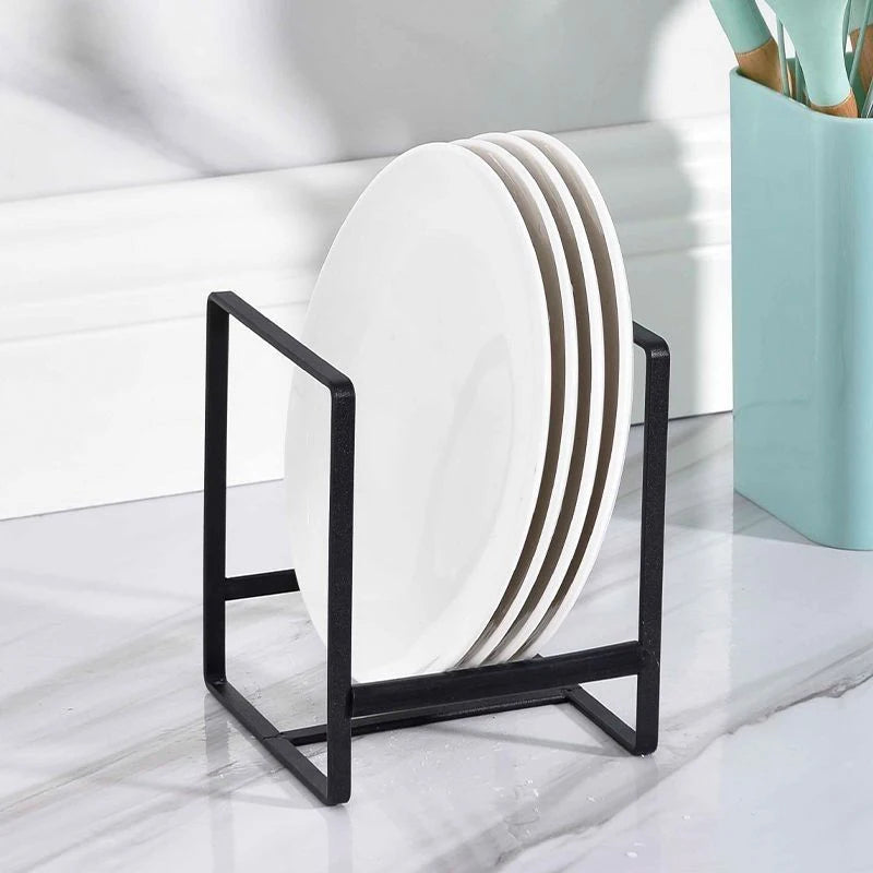Kitchen Cabinet Plate Storage Countertop Dish Rack Drawer Dinner Plate Partition Drain Rack Layered Storage Rack Accessories