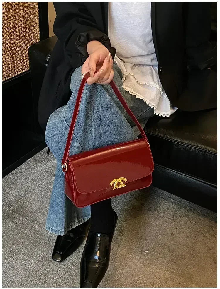 Classic Designer Leather Handbag For Women Crossbody Shoulder Bag Elegant Ladies Tote Purse Luxury Brand