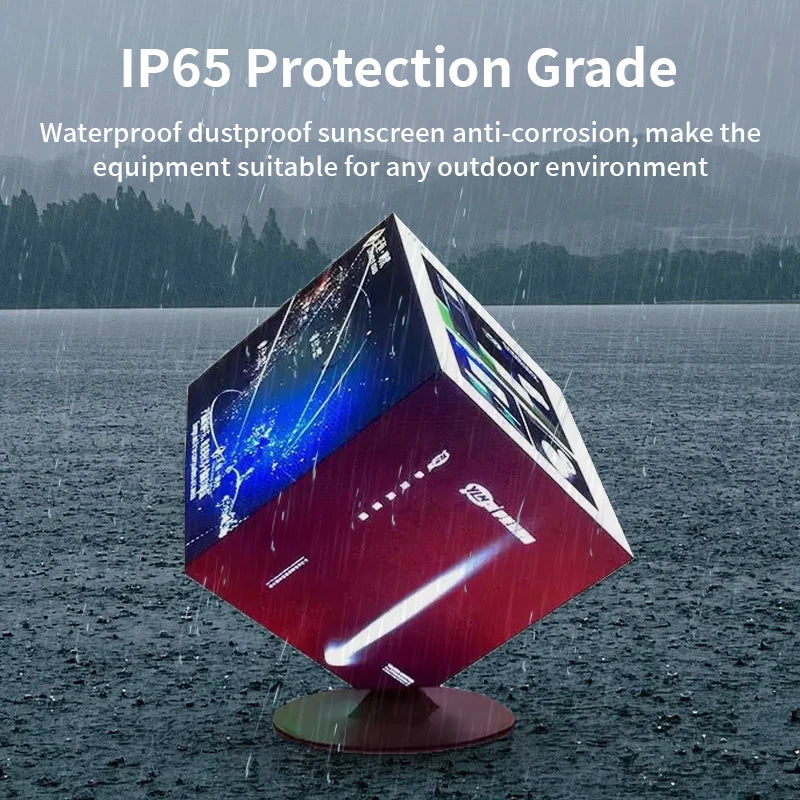 Outdoor Creative Magic Cube Indoor LED Cubes Display Screen Sign Video Wall 90 Degree Corner Cube LED Display Screen