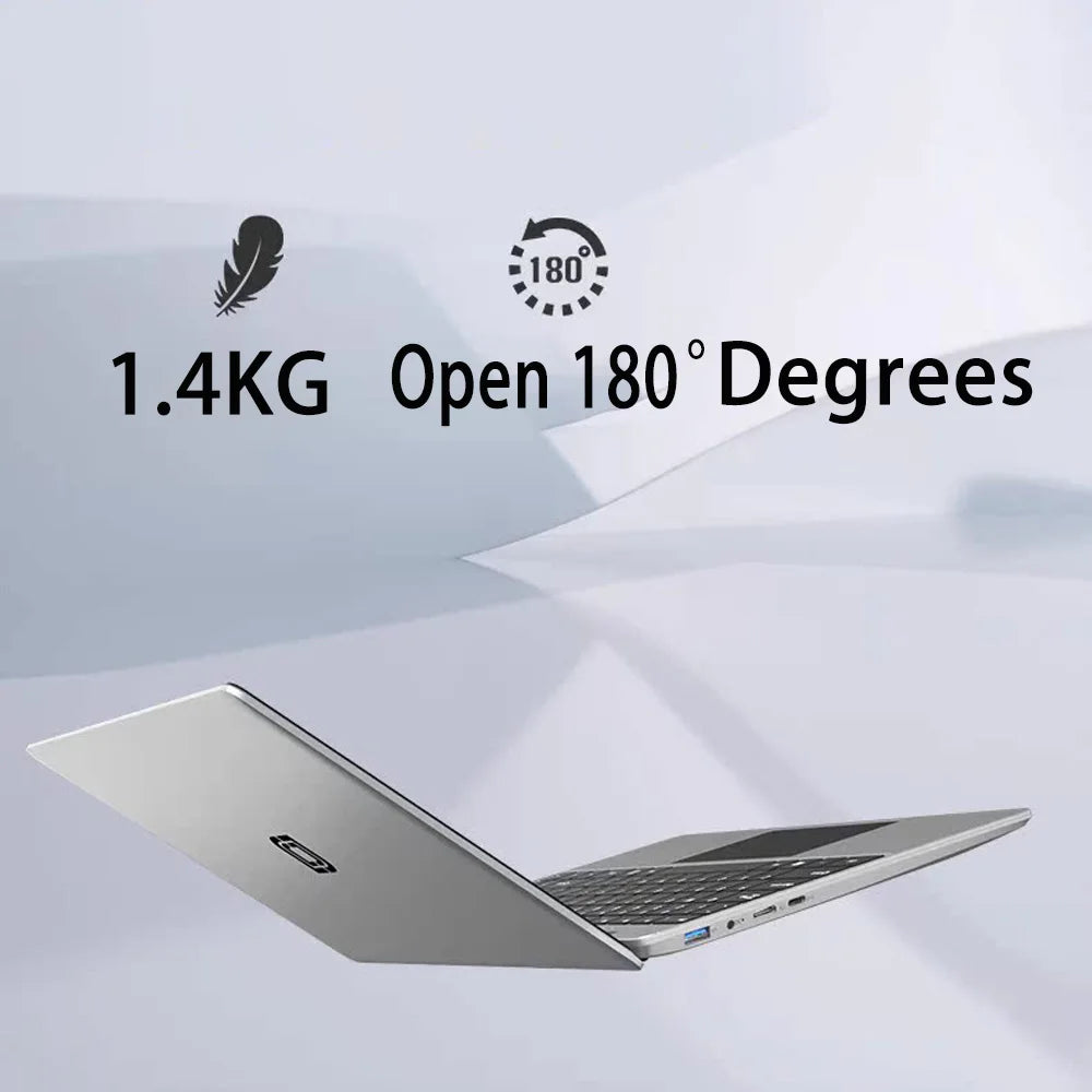 14" Laptop Computer Intel Celeron J4105 Notebook Computers Windows 11 12GB DDR4 256GB SSD 1920*1080P Mini Gaming Laptop