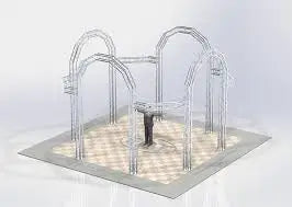 【Direct Factory Sale】Quick Install Small Lighting Booth With Stage For Sale