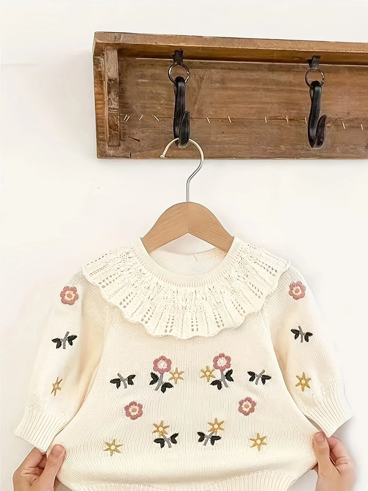 Baby Autumn Clothing, Baby Girl, Princess Bag, Embroidered Knitwear, Knitwear, 100-Day One-Year-Old Dress, Jumpsuit