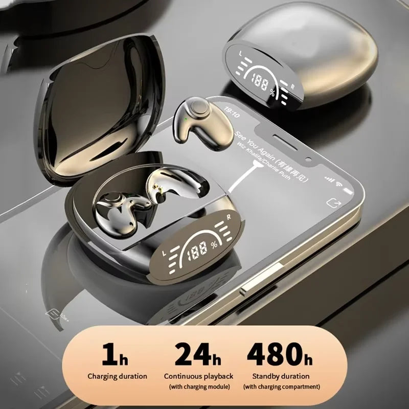 Bluetooth 5.3 Earphones Mini Noise cancelling Sports Running Earphones Life Waterproof Gaming Music In Ear Earphones