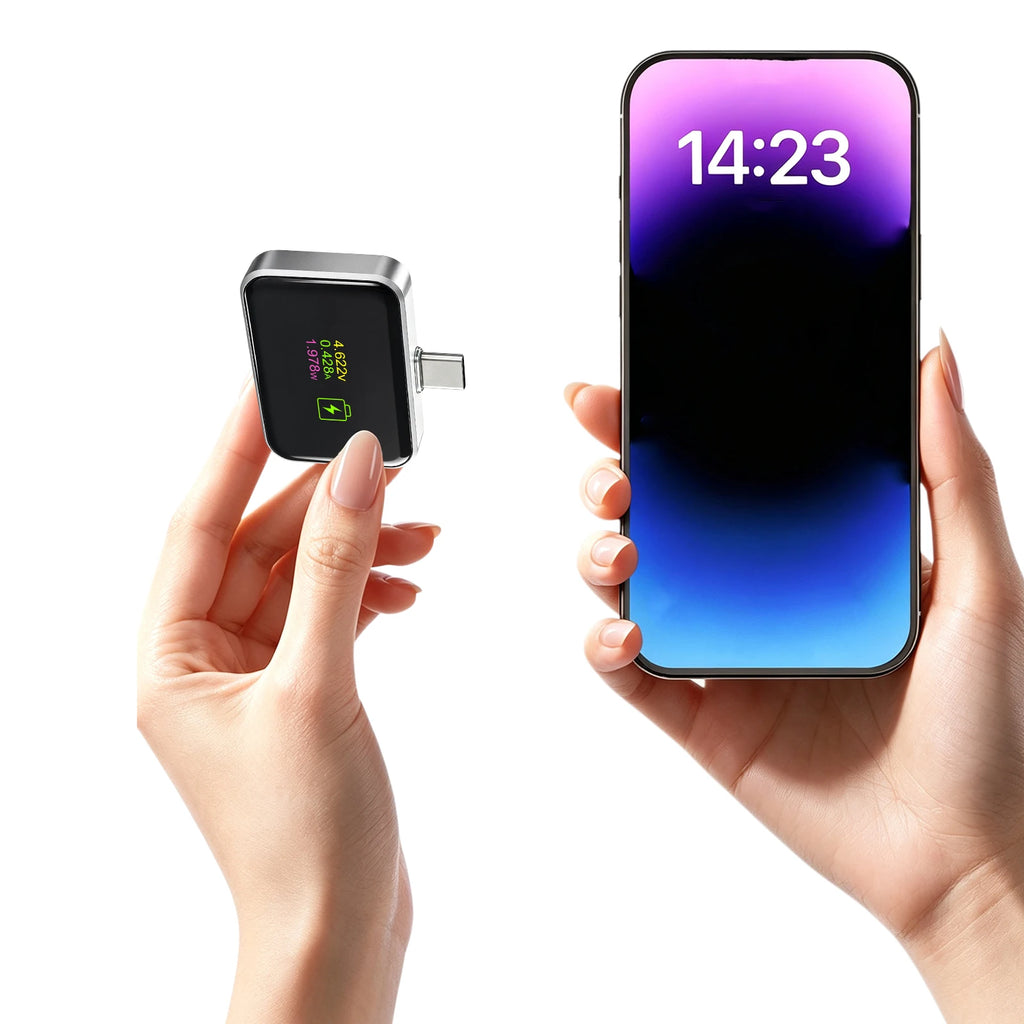 Auto Cut Off 140W USB C Charger Smart Shutoff Fully Charged AI Digital Display Real-Time Power Voltage Current Monitor