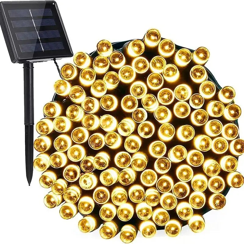 100Led Solar String Light Fairy Garden Waterproof Outdoor Lamp 3V Garland For Holiday/Party/Birthday Home Decoration