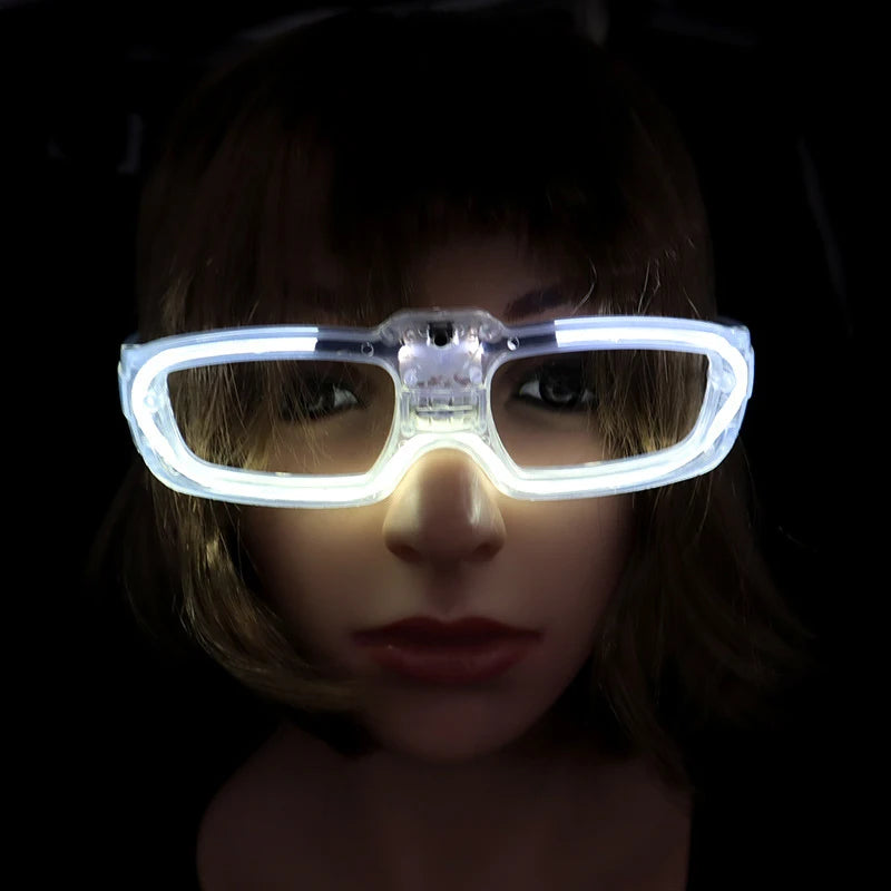 10/20/50PCS Light Up LED Glasses Glow Glasses Frame Glow in The Dark Party Supplies Neon Party Favors for Kids Adults
