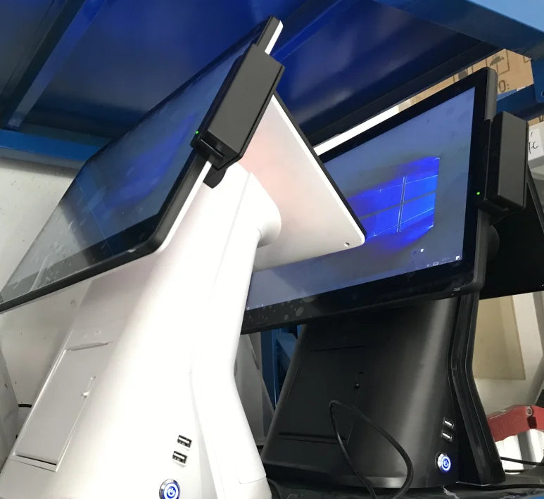 15-Inch Dual Touch Screen Display for Restaurant POS System, Dual Monitor Setup