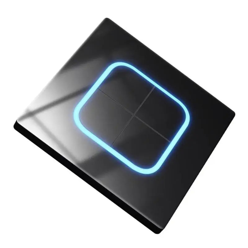 240V 10A Electrical Light Switches Tempered Glass Panel Wall Light Switches 1/2/3/4 Gang Wall Glasses Panel Switches Enduring