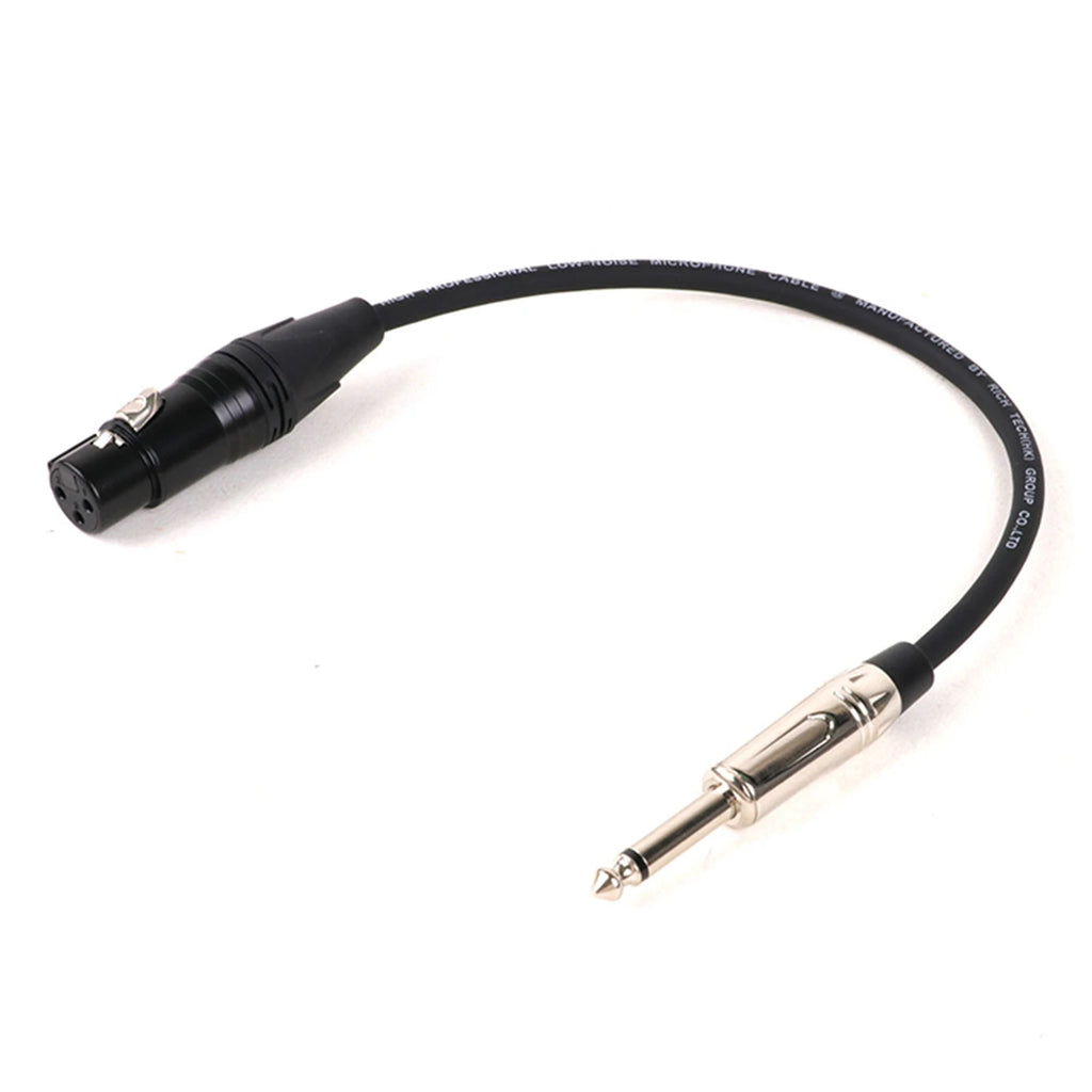 1PC 1/4 Inch (6.35mm) TS Jack to XLR Female/Male Microphone Audio Cable Unbalanced 3Pin XLR to Quarter Inch Mono Plug Mic Cord