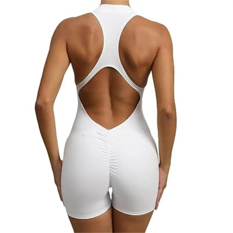 Short Sports Jumpsuit Sleeveless Gym Set Women Yoga Clothes Rompers Workout One-piece Suit Female Bodysuits