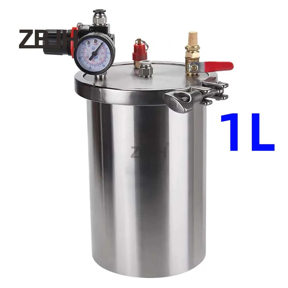8L Stainless Steel Pneumatic Pressure storage pot Clip Frame Type
