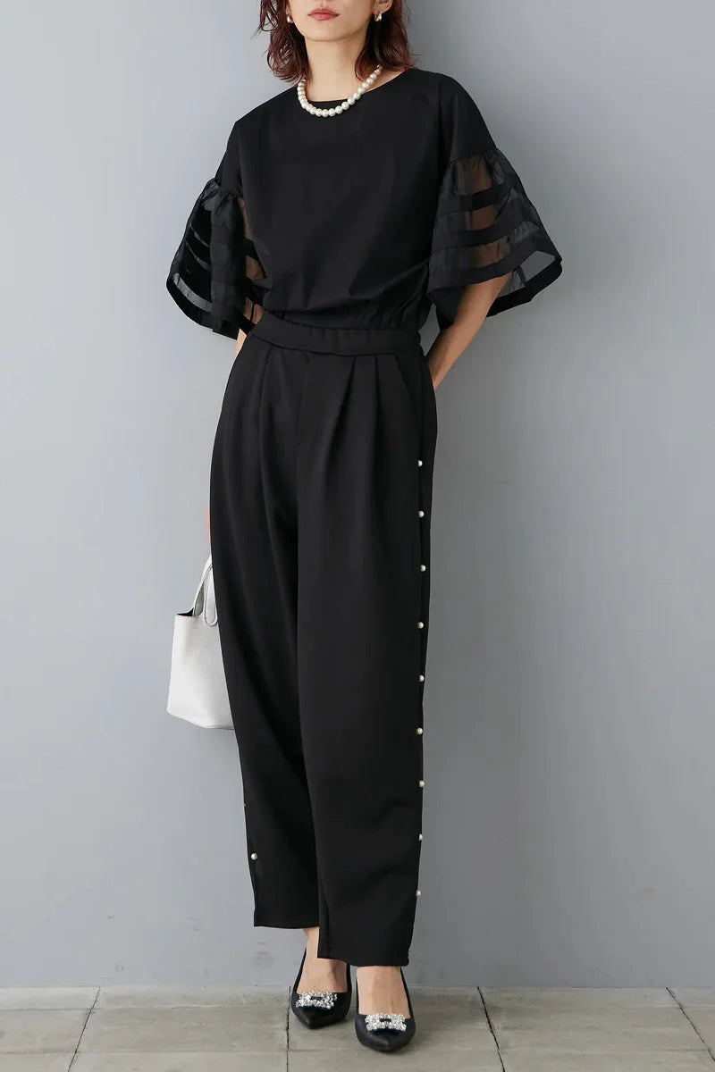 Flare Sleeve Shirts & Blouses Fashion Loose 2026 Woman Blusas New Arrivals Camisas Japan Korean Ropa Mujer Summer Tops