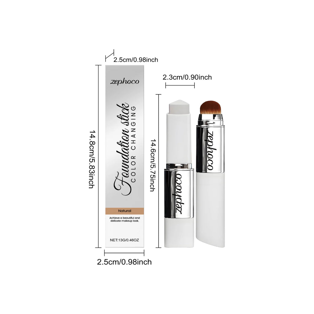 Foundation Stick Natural Persistent No Trace Makeup Feeling Even Skin Tone Invisible Pores Decorate Fine Lines Concealer Stick