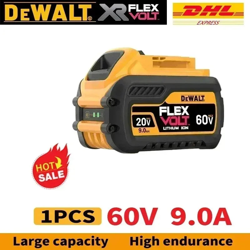 Original for DEWALT 20V/60V battery DCB606 DCB609 DCB182 DCB205 DCB206 DCB209 power tool 18V battery 6Ah 9Ah battery.