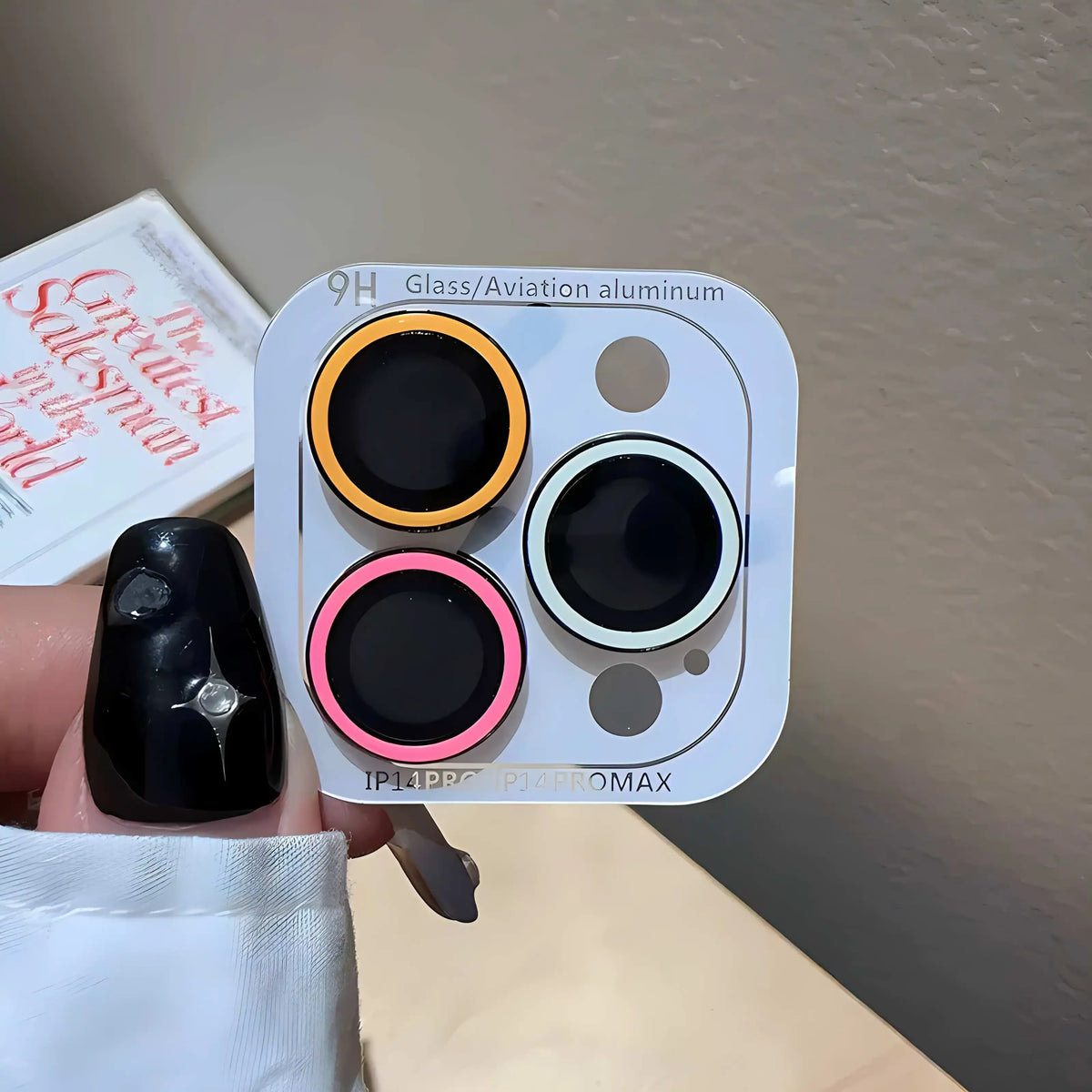 2-3Pcs Luminous Ceramic Camera Protector Film for IPhone 13 14 15 ProMax 15 Plus 13 12 Mini Lens Ring Tempered Glass Glowing Cap