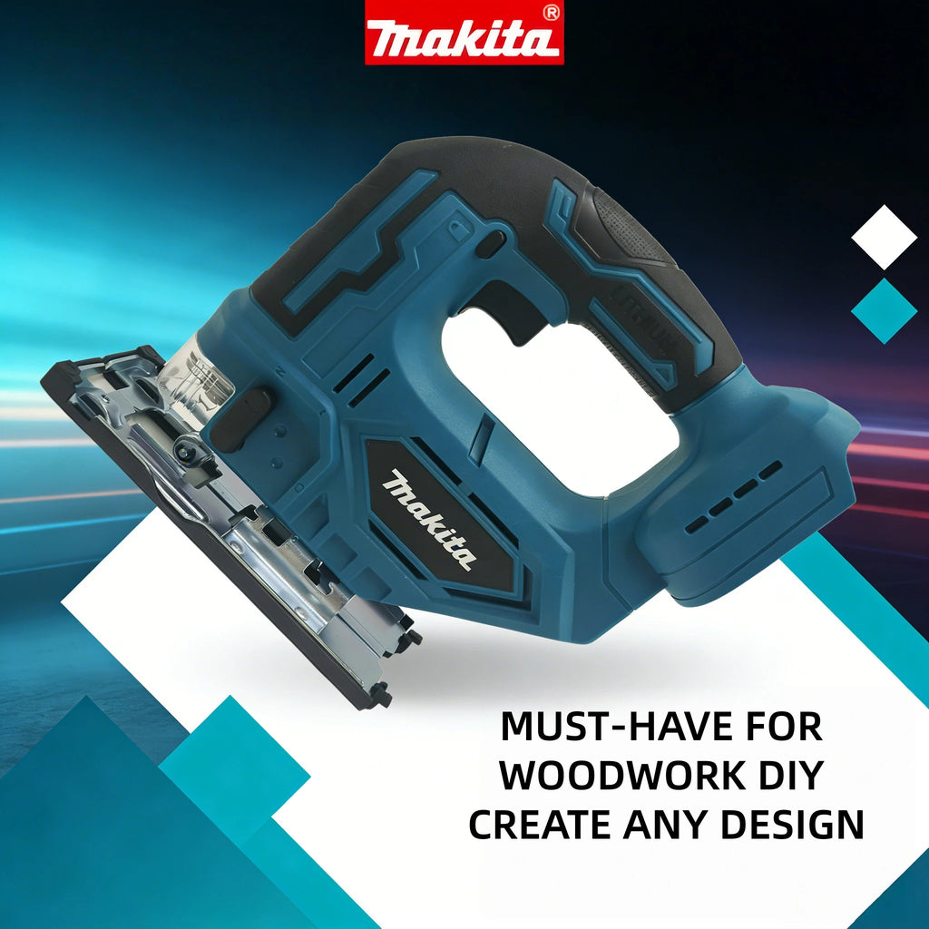 Makita DJV182Z Cordless Jigsaw: Effortlessly Handles Precise Wood and Metal Cutting,  Ergonomic Design Makes Cutting Easier