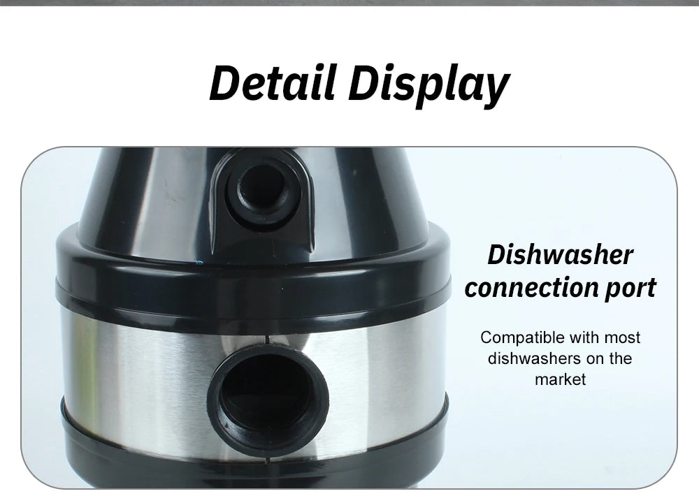 Electric Kitchen Food Waste Disposer Heavy-duty Under Sink Grind Garbage Disposal Unit Food Waste Grinder Machine 220V 550W