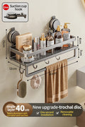 Toilet storage rack, bathroom washbasin, toilet, shower room, kitchen, wall mounted non perforated towel rack