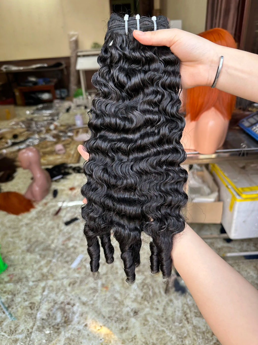 Cheap Price Burmese Curly Bundles From 100% Vietnamese Human Hair Hot Styles for Black Women
