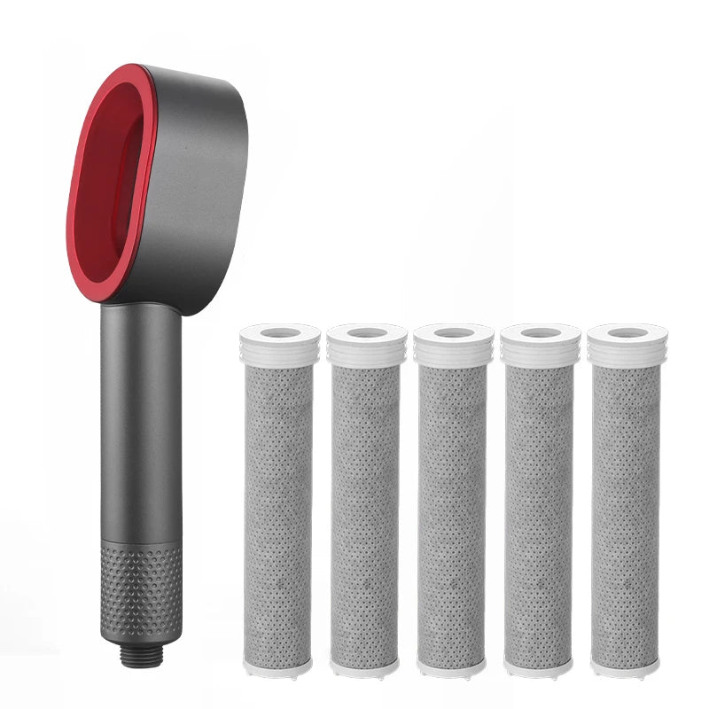 High Pressure Filter Shower Head Nozzle Impurities Beauty Purification Bathroom Showerhead Accessories Universal Water Saving