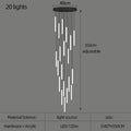 Nordic Stairs LED Long Chandeliers Minimalist Duplex Attic Living Room Kitchen Pendant Lights Home Decoration Ceiling Chandelier