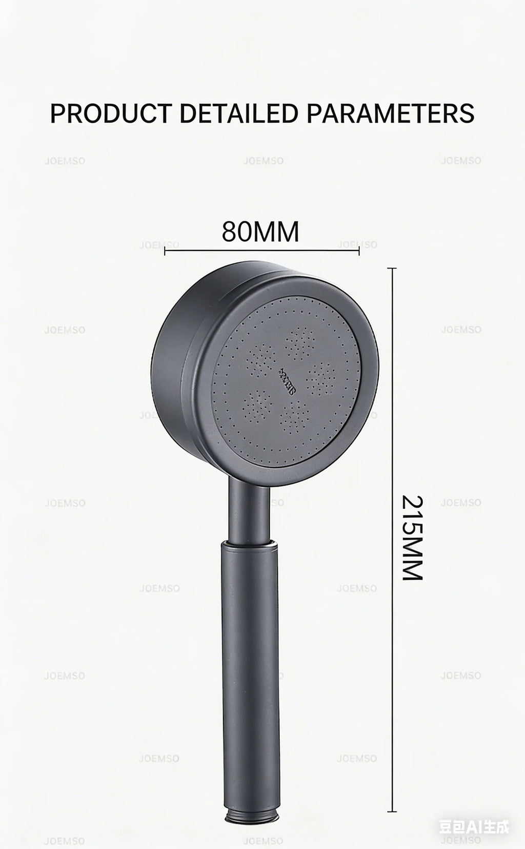 304 stainless steel shower head, handheld shower head for bathroom bathing, bathroom shower head