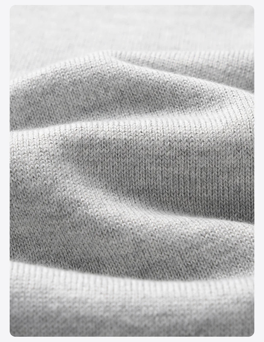 SIMWOOD 2026 Autumn New Regular Fit 12 Gauge Fine Sweater Men Antistaic Basic Knit Pullovers