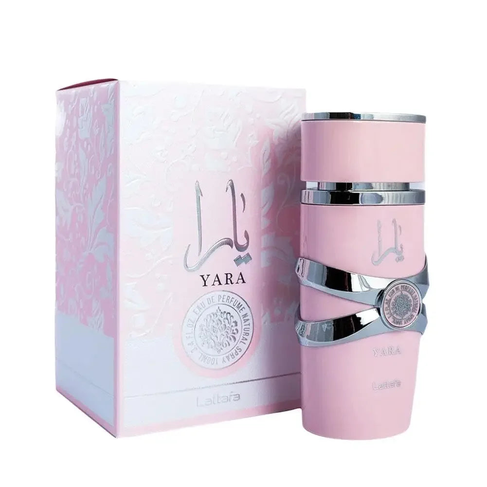 Lattafa Yara Eau De Parfum for Women Mens 100ml 3.4oz Long Lasting Fragrance Vanilla Gourmand Fruity Floral Arabian Perfume Gift for Unisex