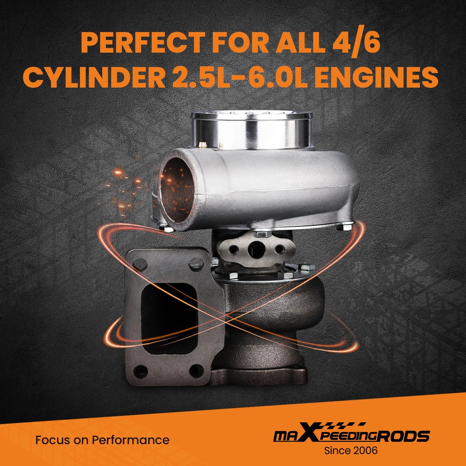maXpeedingrods T3 GT35 GT3582 Ar.70 Ar.63 Turbocharger 600hps Compressor Turbine universal turbo