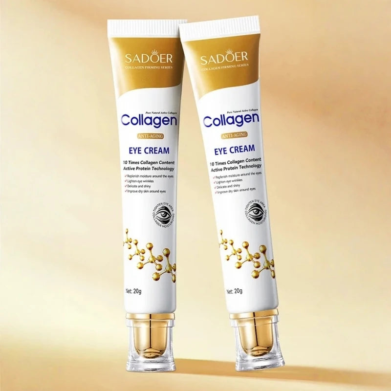20g Collagen Eye Cream, Moisturizing, Firming, Beautifying, Eye Care Product, Suitable for Women's Daily Eye Care, Makes Skin Look Younger