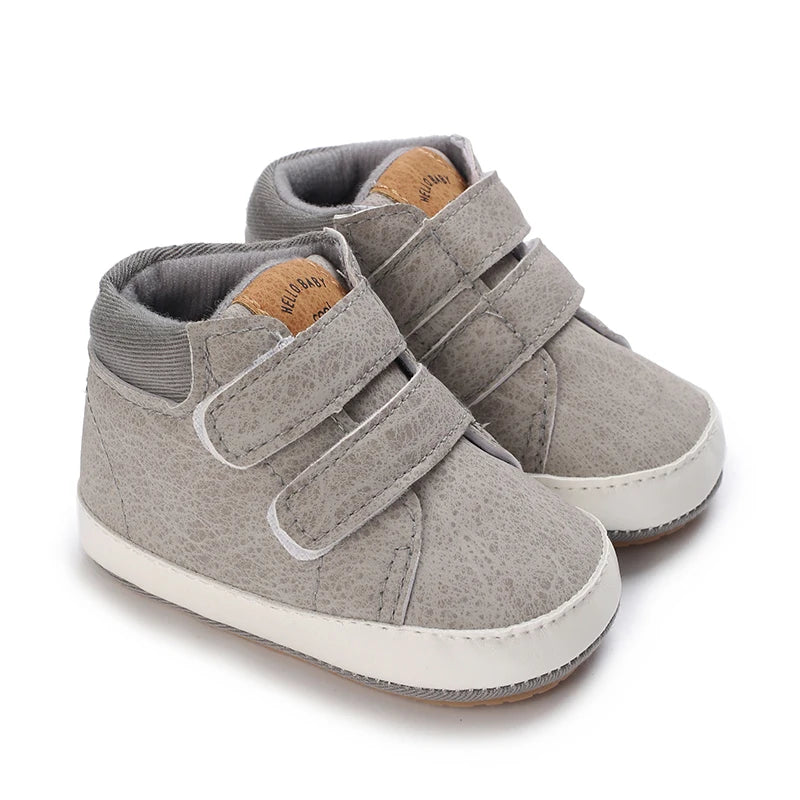 Spring and Autumn Seasonal Collection 0-1 Year Old Baby Shoes Soft Bottom High Top Baby Shoes Baby Shoes Learning Shoes