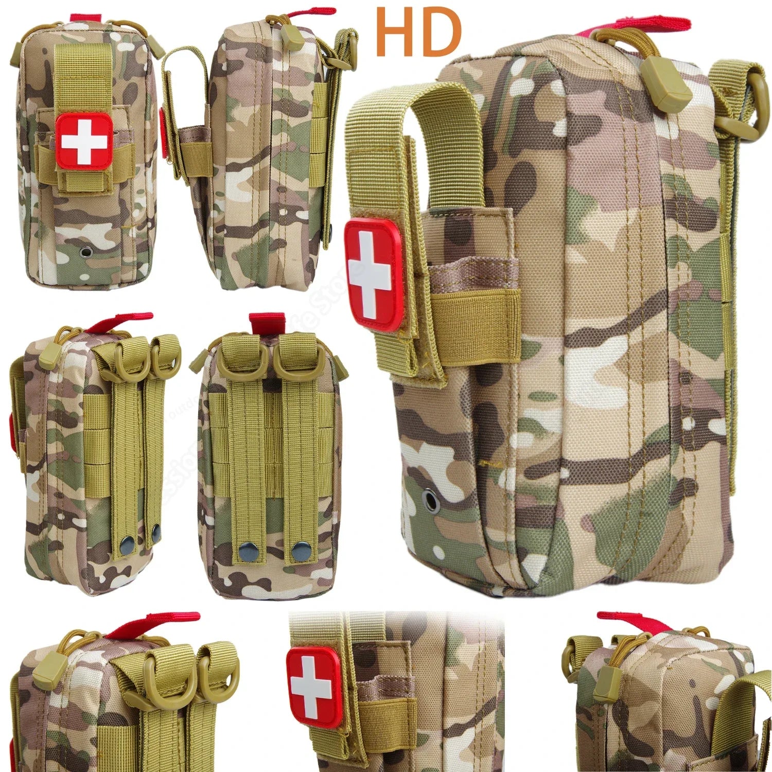 Emergency Survival Kit Gear First Aid Kit Admin Pouch EMT Camping Gear Tactical Trauma Molle EDC IFAK OUTdoor Tools