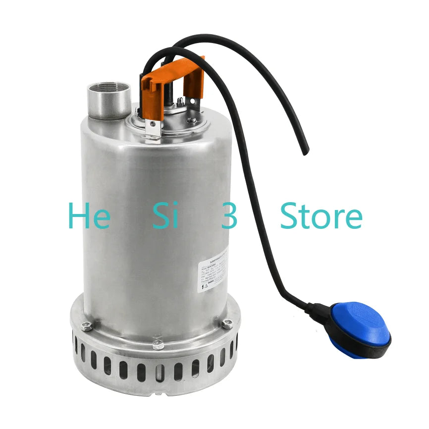 Stainless steel submersible pump 220V basement sewage pump automatic pumping pump