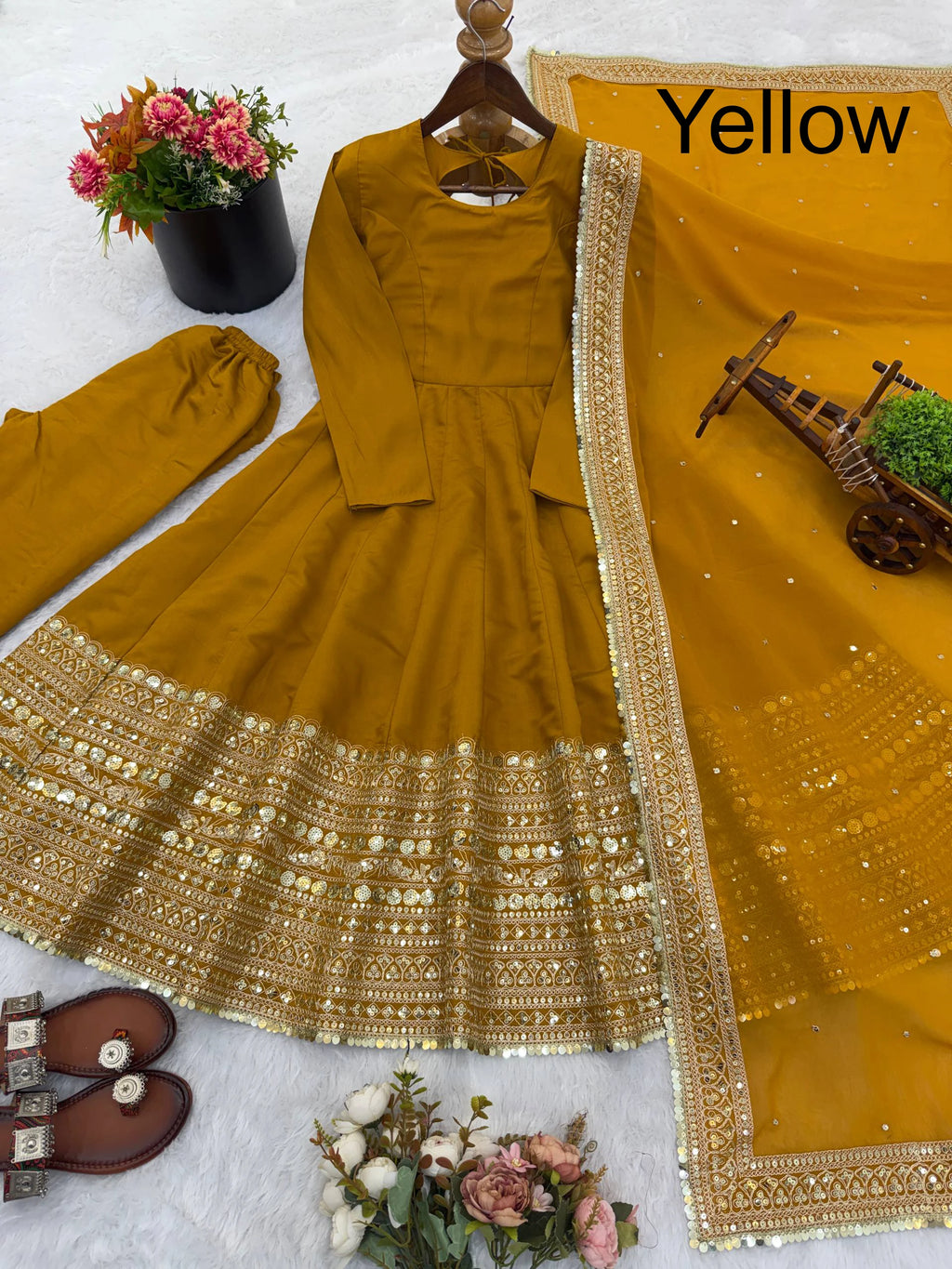 Hot Selling Traditional Indian Style Softest Cotton Afghani Suit Set With Designer Dupatta for Women Party Wear Fully Stitched