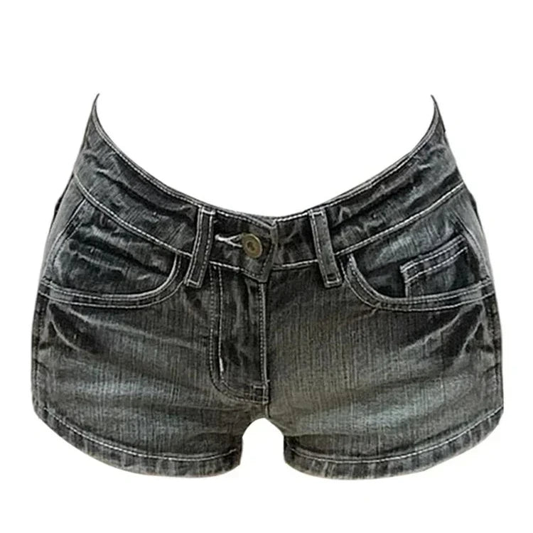 Harajuku Women's Jeans Shorts Y2k Grunge Vintage Streetwear Beach Jorts Clothes 2000s Denim Hot Pants Japanese 2026 Summer