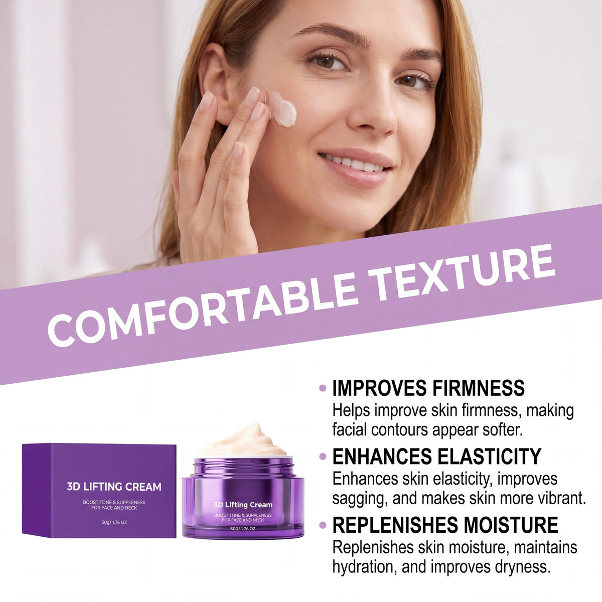 3D Lifting Cream Face And Neck Skincare Improves Skin Sagging Boosts Skin Firmness Enhances Skin Elasticity Smooth Fine Lines