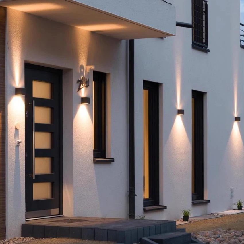LED 6W/12W Outdoor Waterproof IP65 Wall Light Porch Garden Wall Lamp & Indoor Bedroom Living Room Decoration Lighting Lamp