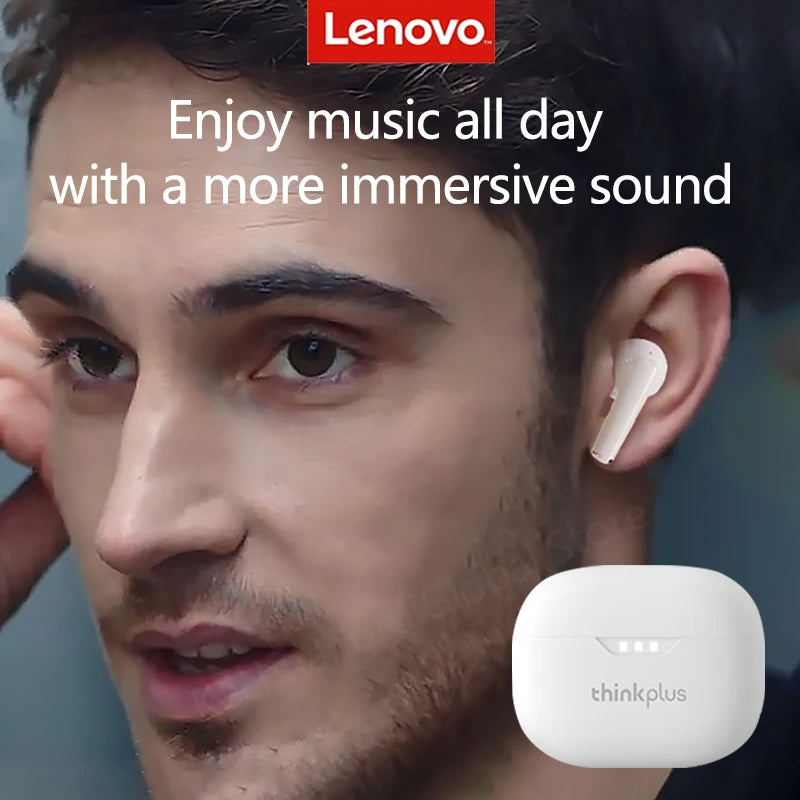 Lenovo Earphones TWS Wireless Bluetooth 5.3 Earbuds HiFi Stereo Noise Reduction Headphones Touch Control HD Call with Mic New