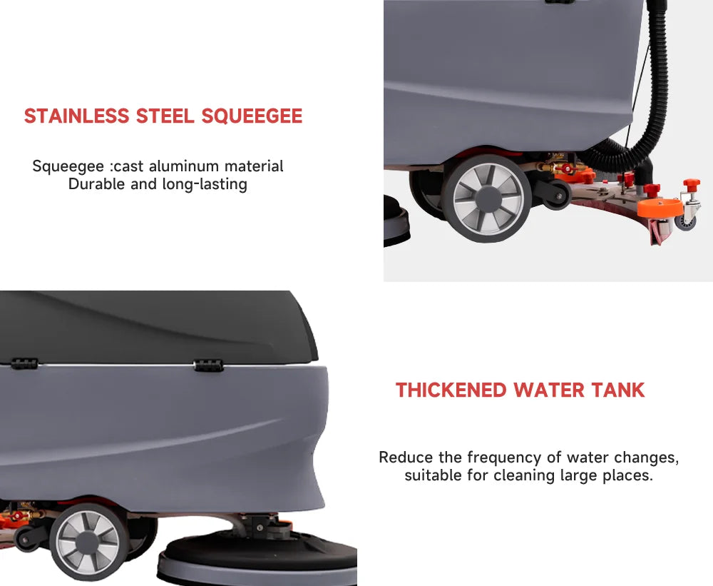 A5B Commercial Cleaning Equipment Industrial Vacuum Cleaner Walk-behind Floor Sweeper Scrubber