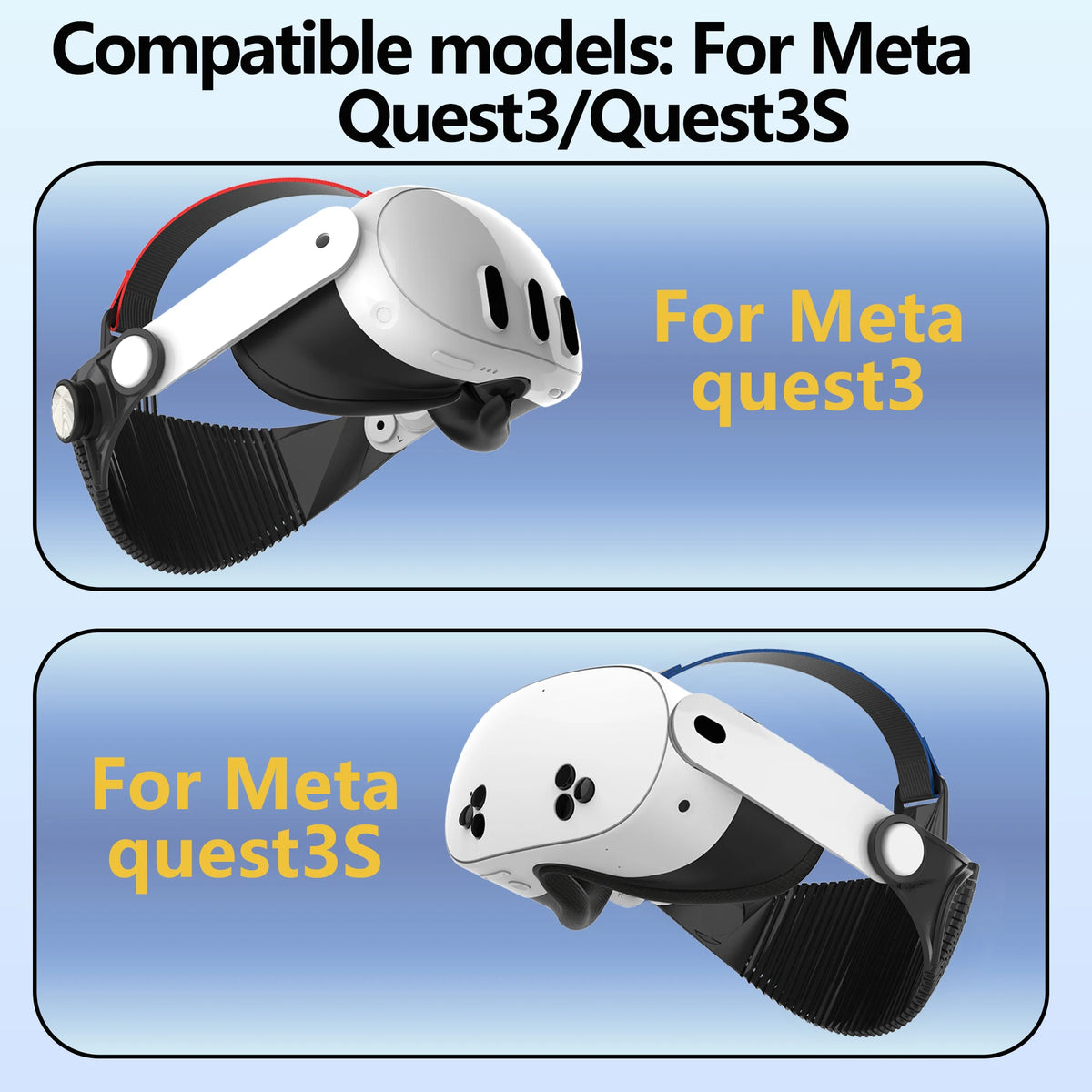 Suitable for Meta Quest 3/Quest 3S Elite Head Strap Accessory, Soft and Comfortable to Relieve Pressure, Allowing You to Lie Dow