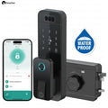 Outdoor waterproof fingerprint lock, facial recognition intelligent door lock, outdoor door electronic lock with anti-theft code