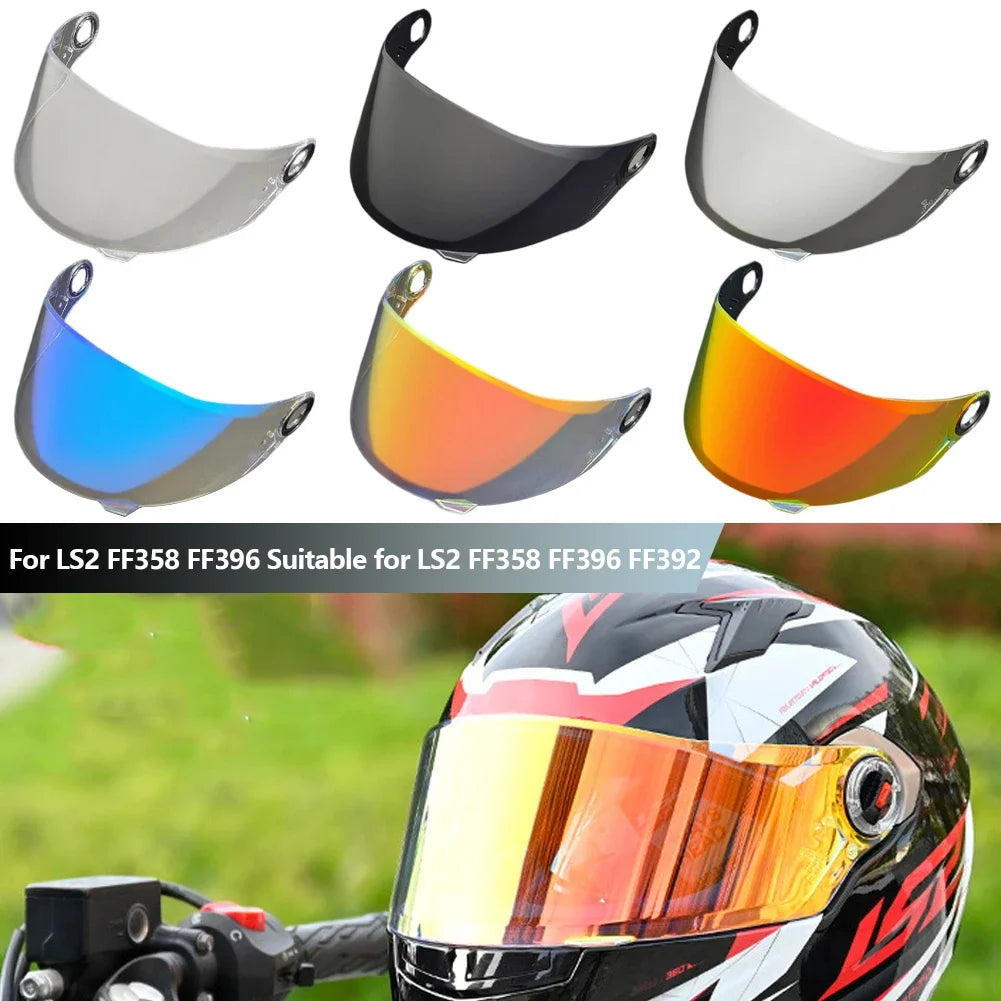For LS2 FF358 FF396 FF300 Compact ST Motorcycle Helmet Visor Lens Shield Glasses Full Face Pin Accesorios Para Moto Casque