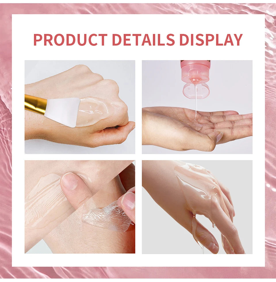 Collagen Overnight Wrapping Peel Off Facial Mask, Korean Collagen Night Wrapping Mask Deeply Hydrates Night Care Mask Cream 75ml