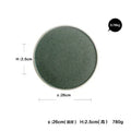 Exclusive Mint Color Ceramic Dinner Plate Creative Western Big Steak Plate Salad Bowl
