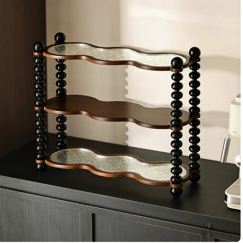 Storage Kitchen Shelf Perfume Trinket Candy Display Stands Spice Glasses Organizador Cocina Household Items Clearance