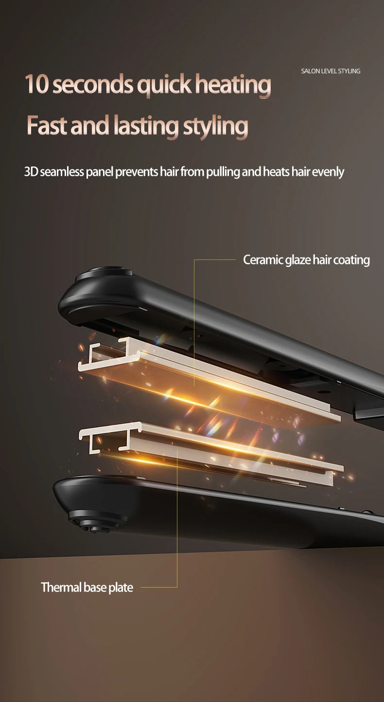 10 Seconds Fast Heating Hair Straightener Curler 2 in 1 For Xiaomi Professional Hairdressing Tools Hot Comb Hair Iron Brush