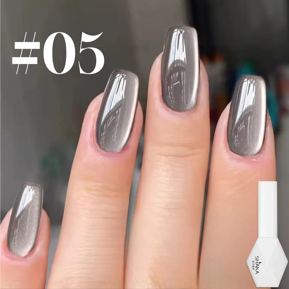 1-12pcs WS Summer Nails White Pink Blue Black Glass Bead Magnetic Gel Nail Polish Semi Permanent UV Soak Off Nail Art Decoration