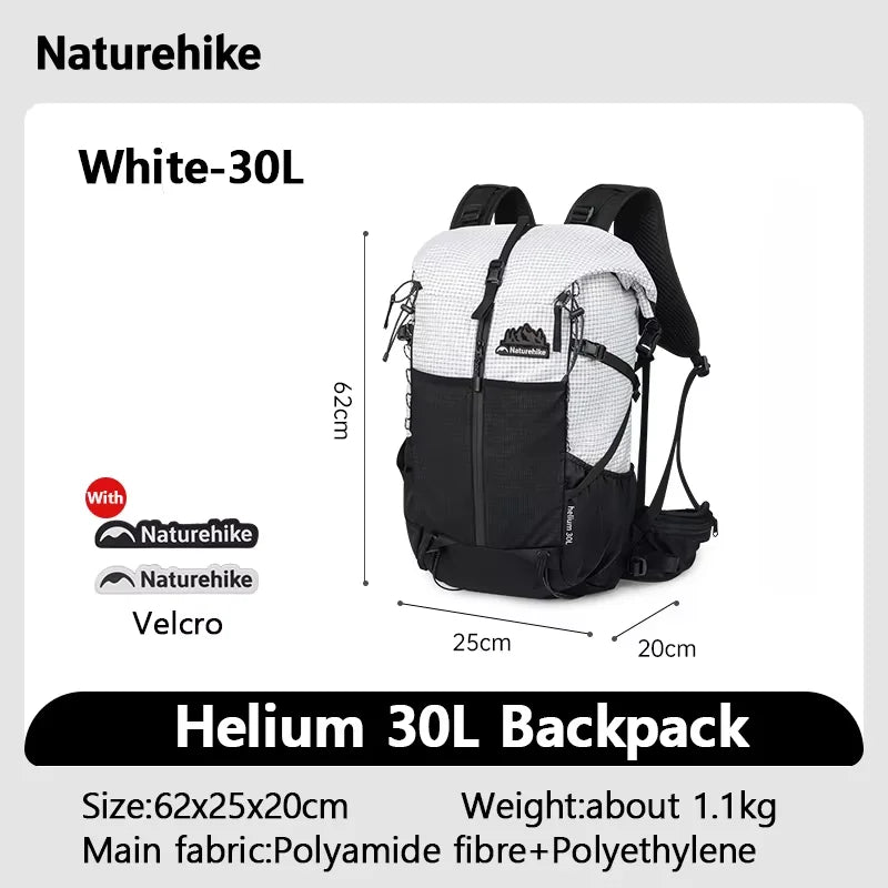 Naturehike Backpack Man Women 25L 30L Large Capacity Shoulder Bag Outdoor Climbing Hiking Portable Lightweight Waterproof Bag